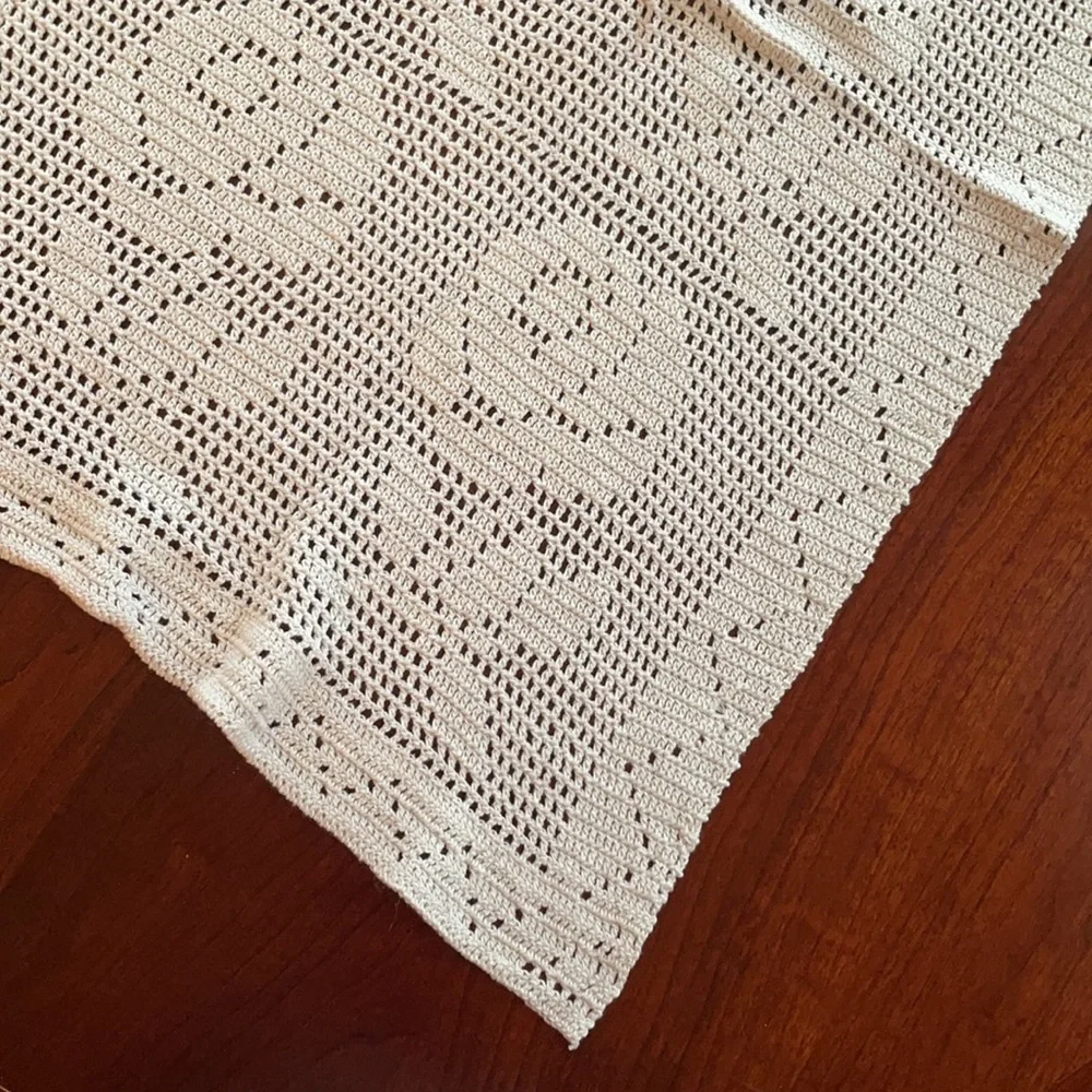 Vintage Lace Handmade Set 4 Pc Antique Estate Linens Chic Cottage Bundle Lot